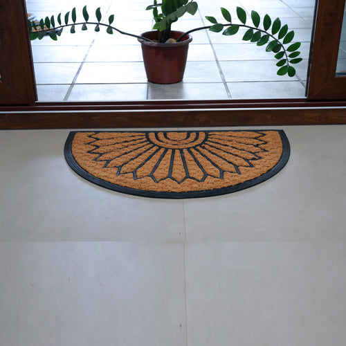 MYMATS HALF MOON SHAPED COIR DOORMAT