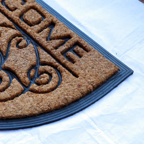 MYMATS  HALF MOON WELCOME COIR DOORMAT