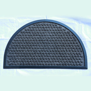 Durable mymats half round door mat made from weather-resistant polypropylene