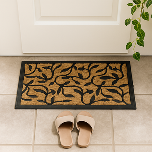 MYMATS VINE PATTERNED COIR DOORMAT