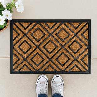 MYMATS GEOMETRIC COIR DOORMAT