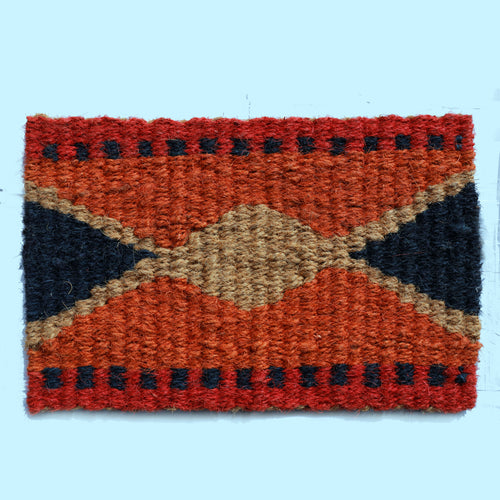 Bright and cheerful eco-friendly doormat from MyMats, ideal for adding a pop of colour to your entrance.