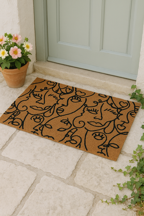 MYMATS PRINTED COIR DOORMAT