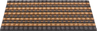 Mymats Quadroscrape doormat in natural beige with black stripe pattern, ideal for modern home entryways