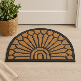 MYMATS HALF MOON SHAPED COIR DOORMAT
