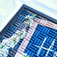 Durable white home door mat made of eco-friendly polypropylene, suitable for front door, balcony, or office entry.